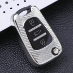 Carbon Pattern TPU Case Car Key Cover for Hyundai i30 i40 IX25 Creta IX35 HB20 Solaris Elantra Accent for Kia K2 K5 Rio Sportage h&otilde;be