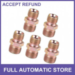 5pcs M14 to M16 Car Straight Air Pipe Fitting Connector Adapter Metal