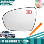 Left Driver Side For KIA OPTIMA 2011 - 2016 White Mirror Glass Heated function