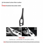 BMW F20 F21 F22 F23 jaoks Valmistatud Alcantara-st Auto Sisekeskkonna Keskpaneeli Multimeedia Nuppude Paneeli Liist Performance Kleebise Tarvikud Carbon Leather LHD B