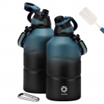 Fjbottle 1.9L termospudel Kaasaskantav K&uuml;lma ja Kuumana hoidev vaakumpudel K&ouml;iega Spordi J&otilde;usaali jaoks Roostevabast Terasest Termiline Pudel 1900ml