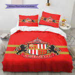 Sunderland AFC Muster Voodipesu, Tekikomplekt Tekikate Padjap&uuml;&uuml;r Kodu S&uuml;nnip&auml;evakingitus (1 * tekikott + 2 * padjap&uuml;&uuml;ri, ilma s&uuml;damikuta) 135x200cm