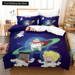 Moodne Multifilm Kawaii Kapten P&uuml;ksikud Voodipesukomplekt &Uuml;he Twin T&auml;is Queen King Suuruses Voodikomplekt T&auml;iskasvanu Laps Magamistoa Tekikoti Komplektid EU Single(135*200cm)3pcs
