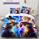 Son Goku mustriga voodipesu tekikomplekt Tekikate Padjap&uuml;&uuml;r Kodu kaunistus Kingitus (1 * tekikott + 2 * padjap&uuml;&uuml;ri, ilma s&uuml;damikuta) 135x200cm