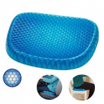 Coussin de si&egrave;ge Egg Sitter - Egg-Sitter - Bleu - Gel &eacute;lastique - Pliable - Conception nid d'abeilles sinine
