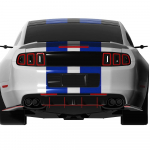 2013-2014 Ford Mustang Tagaspoileri liist GT350/GT500 must