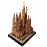 Quikaboo Sagrada Familia Arhitektuuriline Paber SiseMaailma P&auml;randi Paber T&auml;iskasvanutele Mudel, K&auml;sit&ouml;&ouml;, 3D, Kokkupandav, Miniatuur, Figuur, Dekoratsioon,