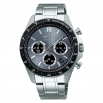 Seiko Selection SBTR027 Kvarts Kronograafkell Kuup&auml;evakalendri ja Roostevabast Terasest Meeste Akutoitega 24-tunnise Osutiga, Sinakashall Tihikulaud,