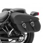 Sacoches cavali&egrave;res laterales pour Moto Custom et Retro Craftride VH5 noir