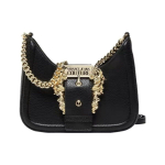 Versace Jeans Couture Barokk Nikerdatud Logo Pandlaga Teraline Nahk &Otilde;lakott Naiste &Otilde;lakott Must 74VA4BF5-ZS413-899 Shopping Bag Set(Basic Set+Shopping Bag)