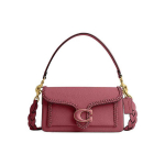 Coach Tabby 26 &Uuml;hev&auml;rviline Kootud &Auml;&auml;r Klappkinnitusega Riistvara Nahast &Uuml;mbrikukujuline K&auml;ekott Naiste k&auml;ekotid Magenta CJ838-B4U6 Basic Set (Bag+Dust Bag)