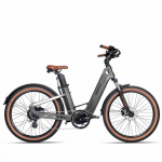 Elektriratas Mihogo Air 26 Rehviga 750W Mootor T&auml;iskasvanute Elektriratas 48V 19.2AH S&uuml;sinikkiust Raam Maksimaalne Koormus 125Kg Beež hall