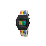 CASIO Custom Collection Kvartsmehhanismiga Nailonrihmaga K&auml;ekell Meeste Kellad Must T&auml;hik F-91W-3(Watch5--) White Multicolor Strap