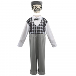 Lapsed Poisid T&uuml;drukud Vanaisa Vana Mees Ruudulised P&uuml;ksid M&uuml;ts Prillid Riietuskomplekt Halloweeni Cosplay Kost&uuml;&uuml;mid Rollim&auml;ngu Riietus XS hall