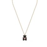 Swarovski kaisukaru kujuline kristallkaelakee Unisex kaelakee Must Roosakuld 5709030 Box (Random Color)