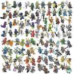 Phantom Ninjago Seeria 104 tk/komplekt ehitusklotsid minifiguur laste m&auml;nguasjad