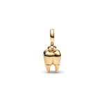 Pandora Mini 3D Hamba Personaalne Ripats DIY Helmes Unisex Ehtetarvikud 762300C01 Gold