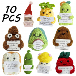 10 TK Positiivsed Armsad Kartulid Kodu Ruumi Kaunistus Mini K&auml;sitsi Valmistatud Palus Ornament Kudumisvillane L&otilde;ng Nukud S&uuml;nnip&auml;evakingitused Ruumi Kaunistus