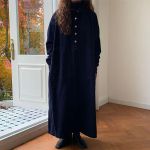 Pikk kleit Naiste kleidid Allap&ouml;&ouml;ratud krae Samet A-l&otilde;ikeline Vestidos Maxi Ema teksad T&auml;navamood Vabaaja Lahtine Y2k kleit One Size