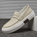 Youth Trend Meeste Loafers Kingad Luksuslikud Meeste Kingad Kevad ja S&uuml;gis Uued Meeste Nahast Lamedap&otilde;hjalised K&otilde;ndimisjalatsid Meeste Tossud 38 beež