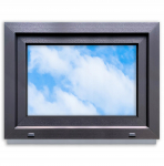 PVC aken Antratsiit 80x60 Vasak, Uus 800x600 mm Avatav-t&otilde;mmatav, Kahekordse klaasiga