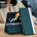 Samsung Galaxy Z Fold 7 6 5 4 5G jaoks Magnetiline klapp Nahast &uuml;mbris Pliiatsihoidjaga &Uuml;mbris S PEN-i hoidjaga Z Fold7 Fold6 Fold5 jaoks For Galaxy Z Fold 7 black