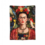 F-Frida K-Kahlo Disain Tekikate Flanellist Visketekk Suvine Konditsioneeri Kaunistus Pehme Soe Voodikate, 150x200cm