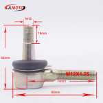 1 Pair M12-M12 LH & RH Thread Steering Tie Rod Ends kits Fit For ATV UTV Buggy Quad Bike Parts BJ-084 gray