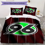 Hannover 96 Muster Voodipesu Tekikott Padjap&uuml;&uuml;r Kodu Kaunistus S&uuml;nnip&auml;evakingitus (1 * tekikott + 2 * padjap&uuml;&uuml;ri ilma s&uuml;damikuta)57 135x200cm