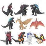 10 tk/komplekt Anime Godzilla King Ghidorah Mothra Rodan Burning Gojira PVC Mudel Nukukogu Kaunistus Kuju Kingitused Laste Hobi M&auml;nguasi 3-6CM