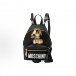 Moschino Rooma s&otilde;dur Karu prindiga Vabaaja Mini seljakott Naiste seljakott Must 7T7637-8210-1555 Basic Set (Bag+Dust Bag)