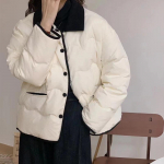 Tepitud mantlid Naiste Korea versioon Velvetist rev&auml;&auml;r Kerge soe l&uuml;hike jope S&uuml;gistalve vabaaja jakid S