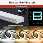 220V Painduv Silikoonist Lineaarne LED-riba punane