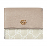Gucci GG Marmont Mini Nahast Rahakott Kuldse Riistvaraga Naiste Rahakott Beež Valge 837957-AAE5E-9549 Basic Set (Bag+Dust Bag)