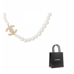 CHANEL P&auml;rl Choker Kaelakee Naiste Valge valge