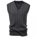 S&uuml;gis Meeste Kudumid Vest V-kaelusega Varrukateta Vabaaja Slim Fit Pullover Kootud Kampsun V&auml;lisriided Vabaaja Maikad M