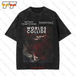 Evanescence Within Temptation Worlds Collide Vintage Suur T-s&auml;rk Fr GOW S black