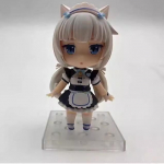 Nendoroid Nekopara Chocola Vanilla Kujukeste Komplekt 2 tk Q Versioon Kassit&uuml;druk Teenijat&uuml;druk PVC Tegevuskuju Kogutav Mudel Nukk M&auml;nguasi 10cm valge