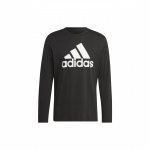 Adidas &Uuml;mmarguse kaelusega pikkade varrukatega pullover T-s&auml;rk esipoolsel logotr&uuml;kiga Meeste pealisr&otilde;ivad Must IC9308 M