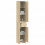Vannitoakapp Sonoma tamme viimistlusega 30 x 33 x 190 cm Puitlaastplaat