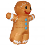 Paks piparkoogimees t&auml;ispuhutav kost&uuml;&uuml;m 150-190cm oranž