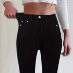 Naiste K&otilde;rge V&ouml;&ouml;koht Skinny Jeans Slim Fit Keskmise Venivusega &Uuml;hev&auml;rvilised Mitmev&auml;rvilised Denim P&uuml;ksid Streetwear S&uuml;gis Pliiats Jeggings S must