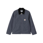 Carhartt WIP Detroit Jacket Zeus Klassikaline V&auml;rviplokk Logo T&otilde;mblukk L&otilde;tv L&otilde;ige Pikk Varrukas Detroit T&ouml;&ouml;jakk Meeste jakid Sinine I032940-1YM-01 M black