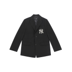 MLB p&otilde;hilogo New York Yankees logo muster Polo Vabaaja &uuml;likond Unisex &uuml;likonnad Must 3AJKB0121-50BKS L black