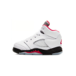 Jordan 5 Retro Fire Red Silver Tongue 2020 TD 440890-102 8C white