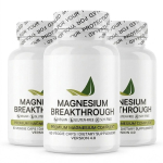Magneesiumi l&auml;bimurdeseeplement - Premium 7-&uuml;hes magneesiumikompleks B6-vitamiiniga - Vegan, GMO-vaba (60 taimset kapslit) 3pack