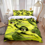 3D Moefilm Naljakas Voodipesu Komplekt Fantasia ShrekS Tekikott Padjap&uuml;&uuml;r &Uuml;he- ja Kahekohaline Suurus T&auml;iskasvanu Teismelise Magamistoa Dekoor Kingitus 135x200cm black