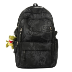 Uus koolikott, uus koolikott, poiste ja t&uuml;drukute p&otilde;hikooli &otilde;pilaste vabaaja seljakott, suur mahutavus, kerge ja vastupidav paaride seljakott (Black,single bag) must