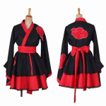 Lolita Anime Kleit Naistele Cosplay Kost&uuml;&uuml;m Akatsuki Kimono, Neitse Kleit Uchiha Sasuke R&otilde;ivad &Uuml;likonna Stiilid M