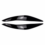 1 paar autolambi kulmude kattekaas BMW 5. seeriale F10 F11 F18 2011-2014 L&auml;ikiv must Kurja stiiliga kleebis Glossy Black black